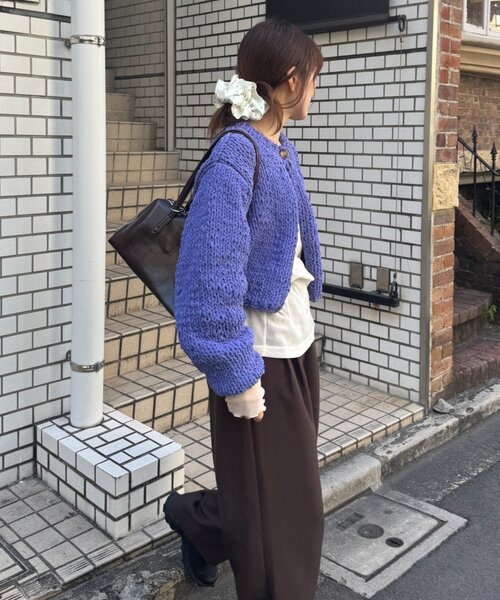 GEVACO（ゲバコ）の「【GEVACO】ショートニットボレロ（カーディガン/ボレロ・レディース・レッド/パープル/アイボリー・ONE SIZE）」の22枚目の写真