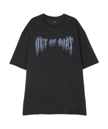 [オーバーサイズ]アウトオブボディ13番手コットンラウンドネック半袖Tシャツ_チャコール