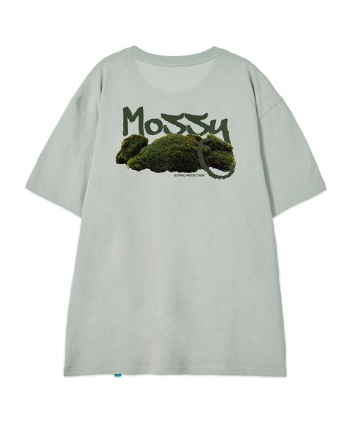ASTRAL PROJECTION（アストラルプロジェクション）の「[モッシ]コットンルーズフィット半袖Tシャツ_ダスティミント（Tシャツ/カットソー・メンズ・その他・LARGE/MEDIUM/X-LARGE/XX-LARGE）」の2枚目の写真
