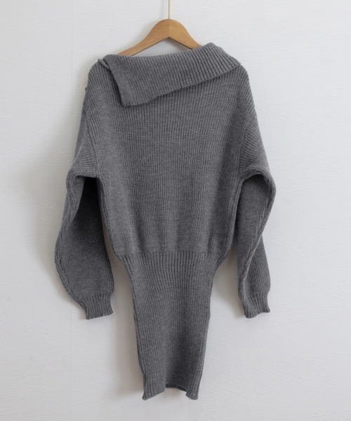 Miniministore(ミニミニストア)の「ニットワンピースオフショルダーワンピース(ワンピース・レディース・グレー/ホワイト/ブラック・FREE)」の20枚目の写真