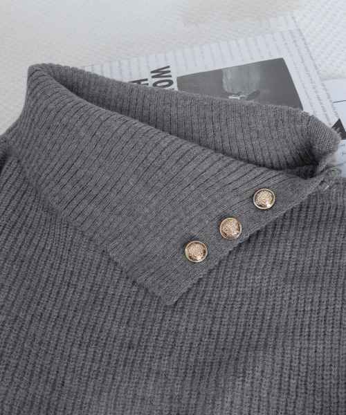 Miniministore(ミニミニストア)の「ニットワンピースオフショルダーワンピース(ワンピース・レディース・グレー/ホワイト/ブラック・FREE)」の21枚目の写真