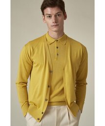 IOLO（イオロ）の「シルクブレンドクラシックVカーディガン_イエロー（カーディガン/ボレロ）」