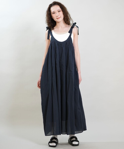 RIKKA FEMME(リッカファム)の「RIKKA FEMME/リッカファム ワンピース リボンワンピ ロング丈 RF6S-1402(ワンピース・レディース・ホワイト/イエロー/ネイビー・FREE)」の2枚目の写真