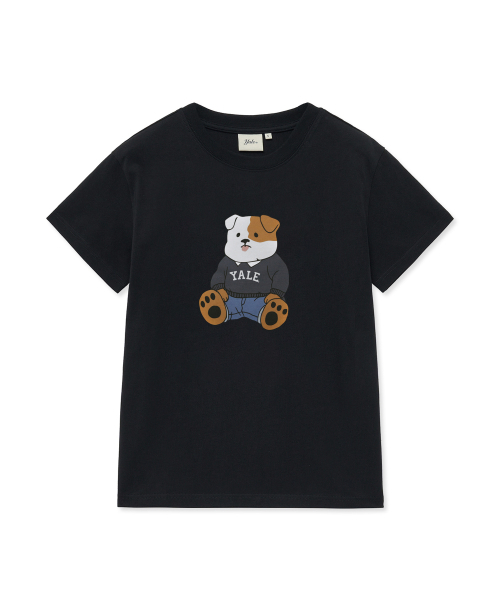 YALE(イェール)の「ソフトブルドッグ半袖Tシャツ_ブラック(Tシャツ/カットソー・レディース・その他・SMALL/MEDIUM/LARGE/X-LARGE)」の2枚目の写真