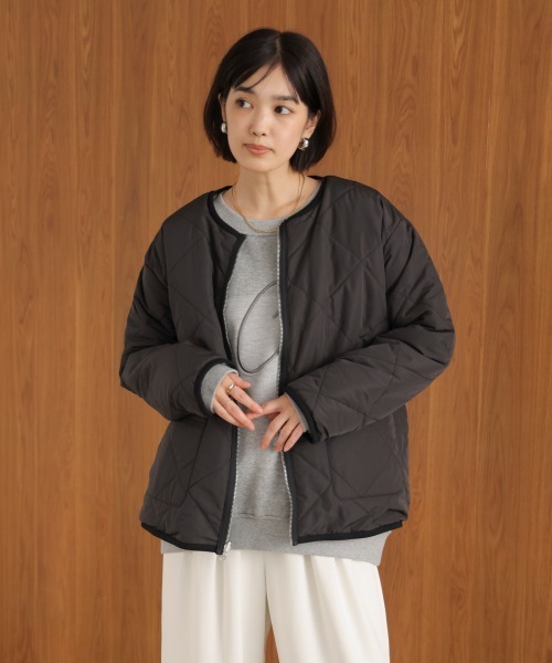 セール】ニュアンスカラーボア2WAYブルゾン（ブルゾン）｜Bou Jeloud