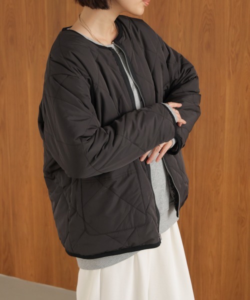 セール】ニュアンスカラーボア2WAYブルゾン（ブルゾン）｜Bou Jeloud