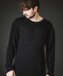 NO ID.（ノーアイディ）の「【NO ID.】Studs Knit Pullover / スタッズ ニット プルオーバー（ニット/セーター）」