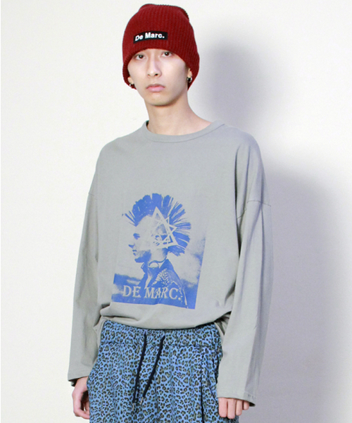 DEMARC(ドゥマーク)の「ダークパンクグラフィックボックスフィットTシャツグレー(Tシャツ/カットソー・メンズ・その他・MEDIUM/LARGE)」の7枚目の写真