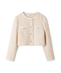 SNIDEL | ツイードジャケット(ノーカラージャケット)