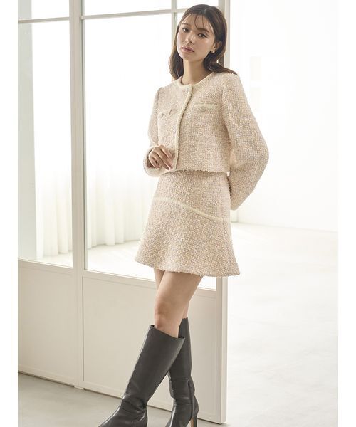 ツイードジャケット（ノーカラージャケット）｜SNIDEL（スナイデル）の