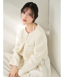 SNIDEL ツイードジャケット SNIDEL（スナイデル） (セール30%OFF&PT5) クラッシックツイード