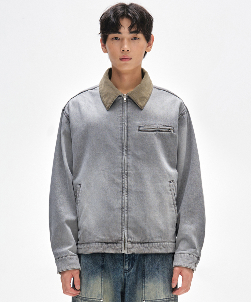 DECET（デケト）の「Denim Work Jacket DCJK003LGrayA（デニムジャケット・メンズ・その他・SMALL/MEDIUM/LARGE）」の10枚目の写真