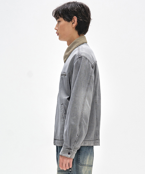 DECET（デケト）の「Denim Work Jacket DCJK003LGrayA（デニムジャケット・メンズ・その他・SMALL/MEDIUM/LARGE）」の12枚目の写真