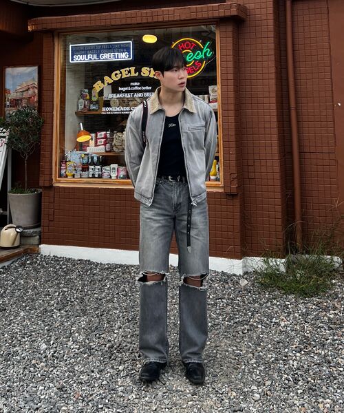 DECET（デケト）の「Denim Work Jacket DCJK003LGrayA（デニムジャケット・メンズ・その他・SMALL/MEDIUM/LARGE）」の8枚目の写真
