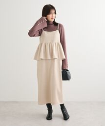 Green　Parks | スウェードポンチペプラムキャミワンピース(ワンピース)