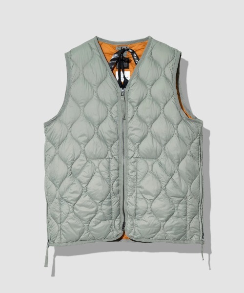 TAION/タイオン MILITARY V-NECK W-ZIP DOWN VEST(SOFT SHELL)（ダウン