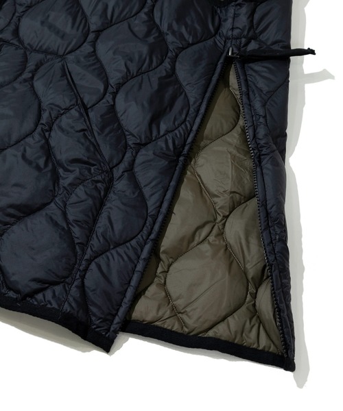 TAION(タイオン)の「TAION/タイオン MILITARY V-NECK W-ZIP DOWN VEST(SOFT SHELL)(ダウンベスト・メンズ・ブラック/セージグリーン・XX-LARGE/X-LARGE/LARGE)」の7枚目の写真