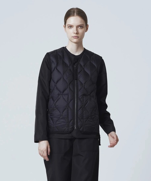 TAION(タイオン)の「TAION/タイオン MILITARY V-NECK W-ZIP DOWN VEST(SOFT SHELL)(ダウンベスト・メンズ・ブラック/セージグリーン・XX-LARGE/X-LARGE/LARGE)」の19枚目の写真