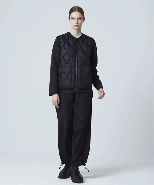 TAION(タイオン)の「TAION/タイオン MILITARY V-NECK W-ZIP DOWN VEST(SOFT SHELL)(ダウンベスト・メンズ・ブラック/セージグリーン・XX-LARGE/X-LARGE/LARGE)」の20枚目の写真