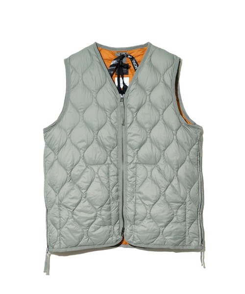 TAION(タイオン)の「TAION/タイオン MILITARY V-NECK W-ZIP DOWN VEST(SOFT SHELL)(ダウンベスト・メンズ・ブラック/セージグリーン・XX-LARGE/X-LARGE/LARGE)」の21枚目の写真