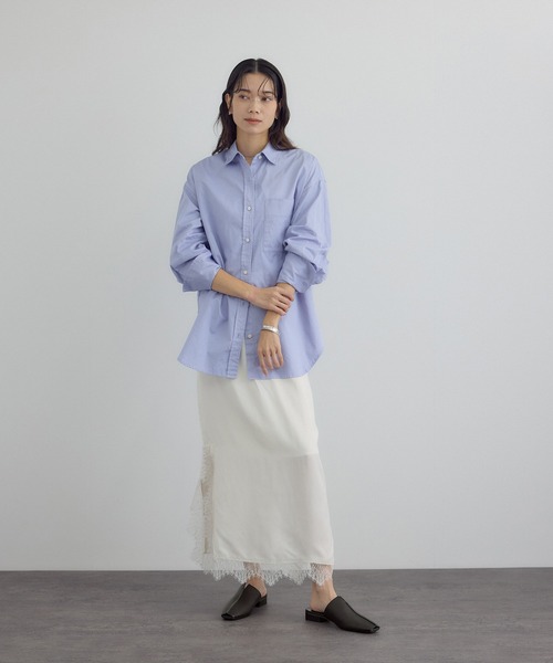 SALON adam et rope'(サロン アダム エ ロペ)の「【W S(ドゥーブル)】レザーフラットミュール(その他シューズ・レディース・キャメル/ブラック・38/37/36)」の9枚目の写真