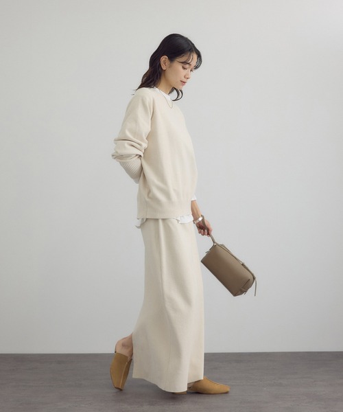 SALON adam et rope'(サロン アダム エ ロペ)の「【W S(ドゥーブル)】レザーフラットミュール(その他シューズ・レディース・キャメル/ブラック・38/37/36)」の13枚目の写真