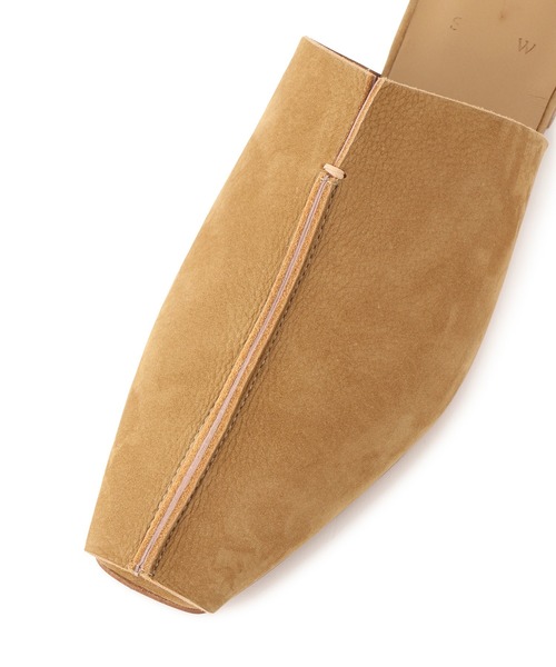 SALON adam et rope'(サロン アダム エ ロペ)の「【W S(ドゥーブル)】レザーフラットミュール(その他シューズ・レディース・キャメル/ブラック・38/37/36)」の18枚目の写真