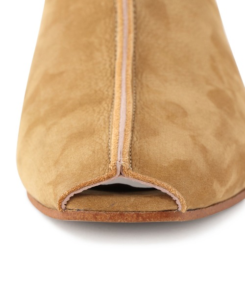SALON adam et rope'(サロン アダム エ ロペ)の「【W S(ドゥーブル)】レザーフラットミュール(その他シューズ・レディース・キャメル/ブラック・38/37/36)」の21枚目の写真