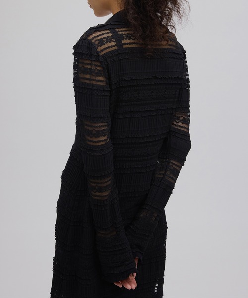 Ameri(アメリ)の「UND MIGNON LACE TUNIC TOP(シャツ/ブラウス・レディース・グリーン/オフホワイト/ブラック・FREE)」の16枚目の写真