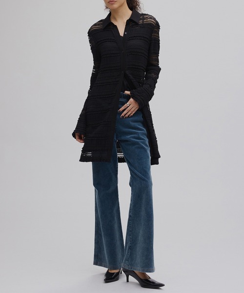 Ameri(アメリ)の「UND MIGNON LACE TUNIC TOP(シャツ/ブラウス・レディース・グリーン/オフホワイト/ブラック・FREE)」の17枚目の写真