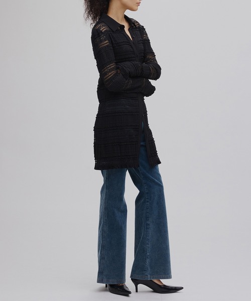 Ameri(アメリ)の「UND MIGNON LACE TUNIC TOP(シャツ/ブラウス・レディース・グリーン/オフホワイト/ブラック・FREE)」の18枚目の写真