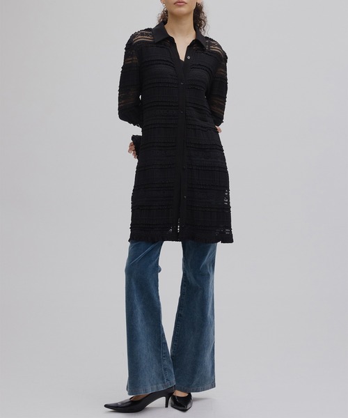 Ameri(アメリ)の「UND MIGNON LACE TUNIC TOP(シャツ/ブラウス・レディース・グリーン/オフホワイト/ブラック・FREE)」の19枚目の写真