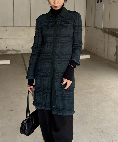 Ameri(アメリ)の「UND MIGNON LACE TUNIC TOP(シャツ/ブラウス・レディース・グリーン/オフホワイト/ブラック・FREE)」の13枚目の写真