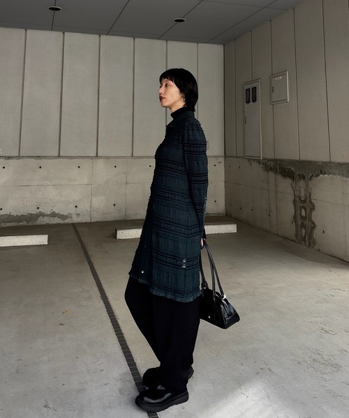 Ameri(アメリ)の「UND MIGNON LACE TUNIC TOP(シャツ/ブラウス・レディース・グリーン/オフホワイト/ブラック・FREE)」の22枚目の写真