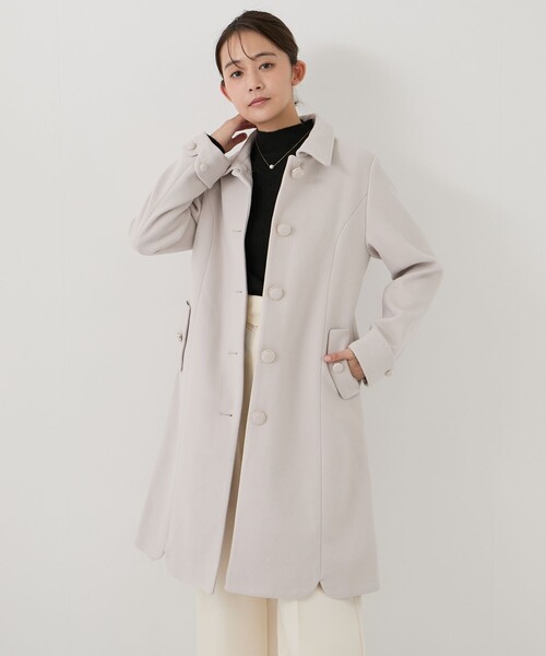 Jayro(ジャイロ)の「エコファー襟付きロングコート(その他アウター・レディース・グレー/オフホワイト/ブラック/ピンク・M)」の12枚目の写真