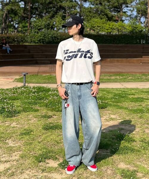 REFLYPERKY(リフライパーキー)の「LA8507 アメイズフロー ワイドデニム (オーシャンフォグ)(デニムパンツ・メンズ・その他・SMALL/X-SMALL/L(32)/M(30)/XL(34))」の9枚目の写真