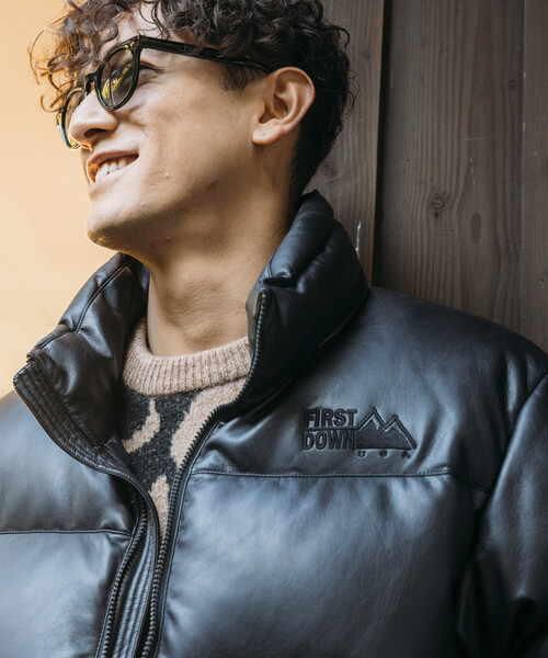 FIRST DOWN（ファーストダウン）の「FIRST DOWN/ファーストダウン 別注 PU バブルダウン（ダウンジャケット/コート・メンズ・ブラック・LARGE/MEDIUM/SMALL）」の21枚目の写真