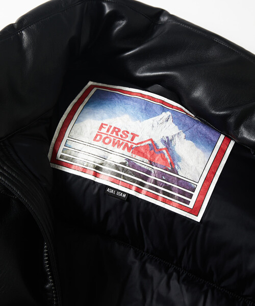 FIRST DOWN（ファーストダウン）の「FIRST DOWN/ファーストダウン 別注 PU バブルダウン（ダウンジャケット/コート・メンズ・ブラック・LARGE/MEDIUM/SMALL）」の10枚目の写真