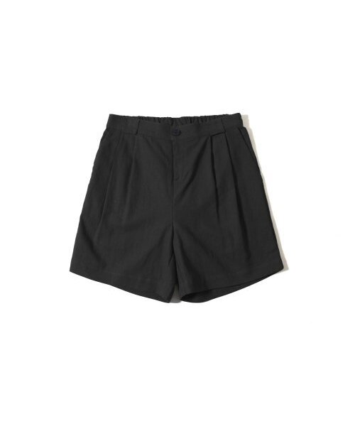 ease(イーズ)の「リネンハーフバンディングバermudaパンツ_ブラック_男女共用(その他パンツ・メンズ・その他・SMALL/MEDIUM/LARGE/X-LARGE)」の3枚目の写真