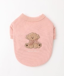moncheri（モンシェリ）の「いぬさんもこもこ刺繍トップス（ペットウェア）」