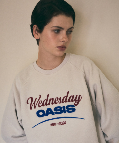 WEDNESDAYOASISFORWOMEN（ウェンズデー オアシス フォー ウーマン）の「テリーフリーススウェットショートパンツセット_クリーム(W25-TP55)（スウェット・レディース・クリーム・FREE）」の2枚目の写真