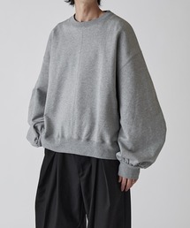 Lui's（ルイス）の「【Neucon】VOLUME TUCK SLEEVE SHORT SWEAT   ボリュームタックスリーブショートスウェット（スウェット）」