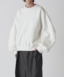 Lui's | 【Neucon】VOLUME TUCK SLEEVE SHORT SWEAT / ボリュームタックスリーブショートスウェット(スウェット)