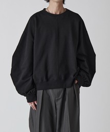 Lui's | 【Neucon】VOLUME TUCK SLEEVE SHORT SWEAT / ボリュームタックスリーブショートスウェット(スウェット)