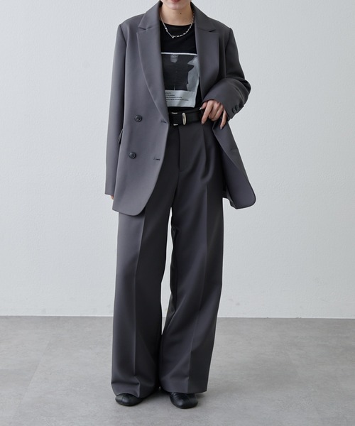 Lui's(ルイス)の「シアーフォトコンパクトロンT(Tシャツ/カットソー・レディース・オフホワイト/ブラック・FREE)」の4枚目の写真