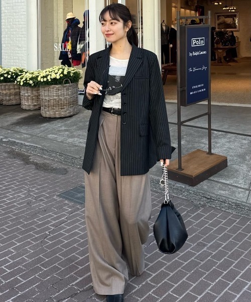 Lui's（ルイス）の「シアーフォトコンパクトロンT（Tシャツ/カットソー・レディース・オフホワイト/ブラック・FREE）」の10枚目の写真