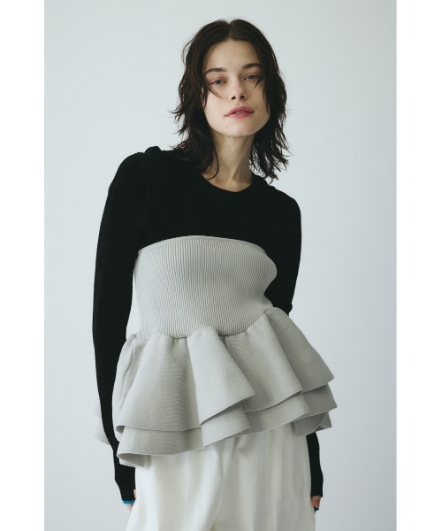 HeRIN.CYE（ヘリンドットサイ）の「mio yanase / Wave knit bustier