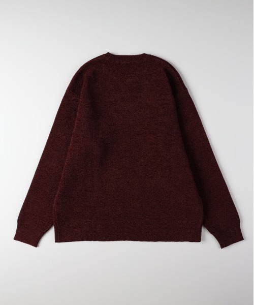 BACK NUMBER(バックナンバー)の「【BACK NUMBER】モールジャガードクルーネックセーター (リラックスフィット / 保温性 / 洗練デザイン / カジュアルスタイル)(ニット/セーター・メンズ・ホワイト/ネイビー/ダークグレー/オフホワイト/ワイン/ブラック・S/M/XL/L)」の7枚目の写真