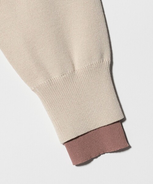 A DAY IN THE LIFE UNITED ARROWS（アデイインザライフユナイテッドアローズ）の「レイヤードスリーブ ニット ‐ウォッシャブル‐＜A DAY IN THE LIFE＞（ニット/セーター・レディース・ネイビー/ナチュラル/グレー系・FREE）」の17枚目の写真