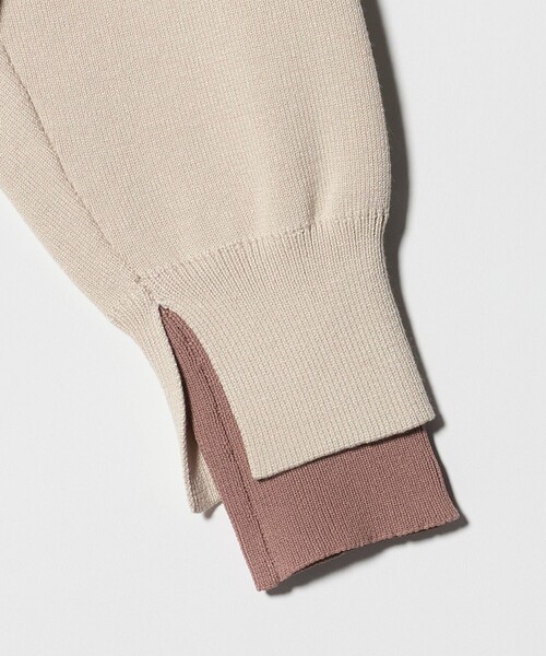 A DAY IN THE LIFE UNITED ARROWS（アデイインザライフユナイテッドアローズ）の「レイヤードスリーブ ニット ‐ウォッシャブル‐＜A DAY IN THE LIFE＞（ニット/セーター・レディース・ネイビー/ナチュラル/グレー系・FREE）」の18枚目の写真